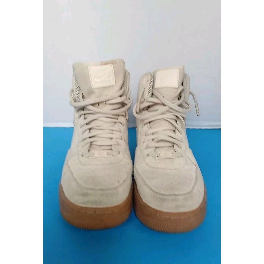 Nike Air Force‎ 1 High Suede Light Bone Beige Gum Sole Mens Sneakers 315121-034